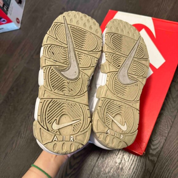 Nike Air More Uptempo Women’s Size 7 Phantom / Iron Ore / White / Beige - Picture 5 of 9